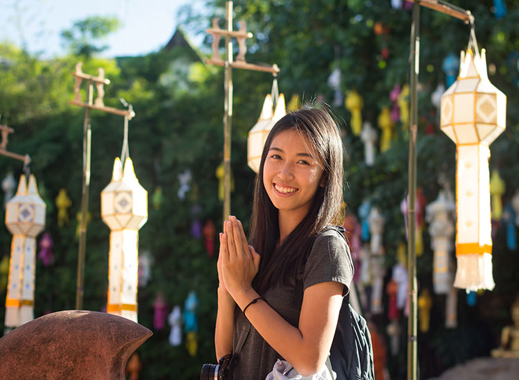 Thailand greeting wai