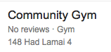 Community Gym Lamai Beach