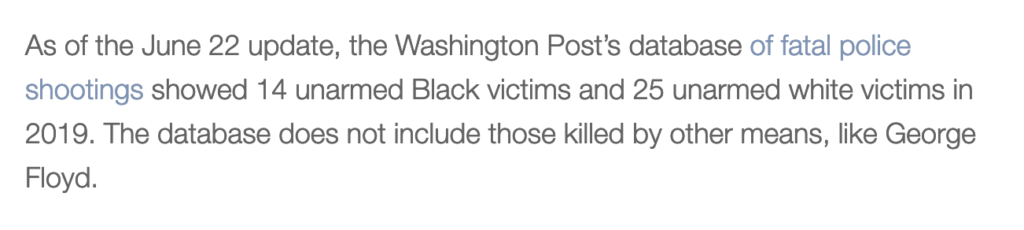 There Is No Epidemic of Fatal Police Shootings Against Unarmed Black Americans