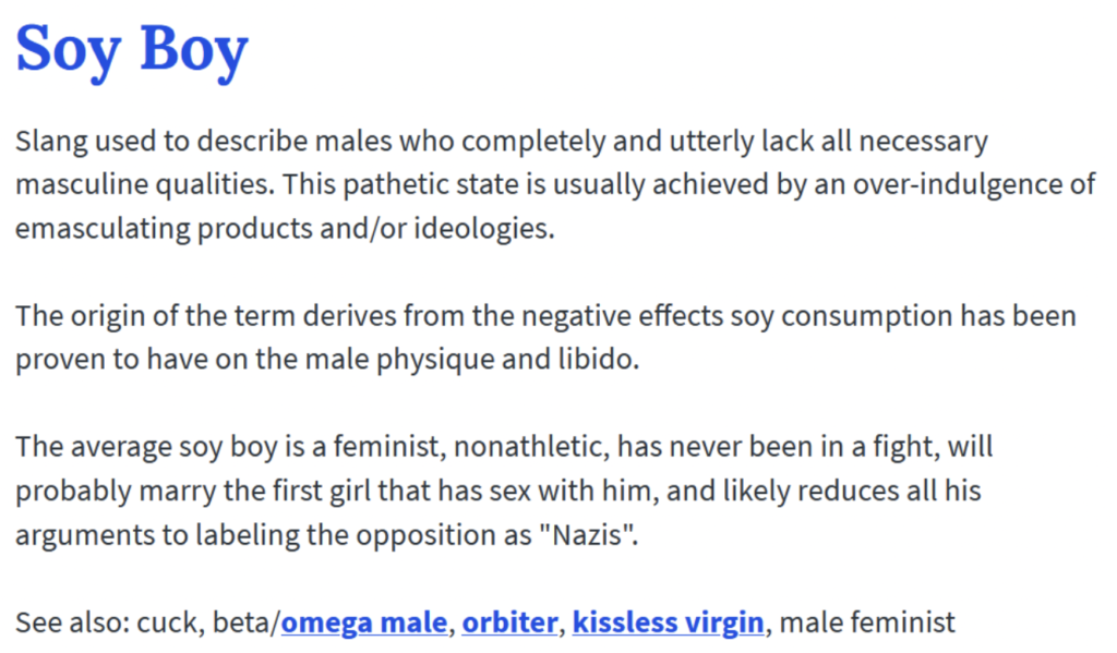 Soy Boy definition